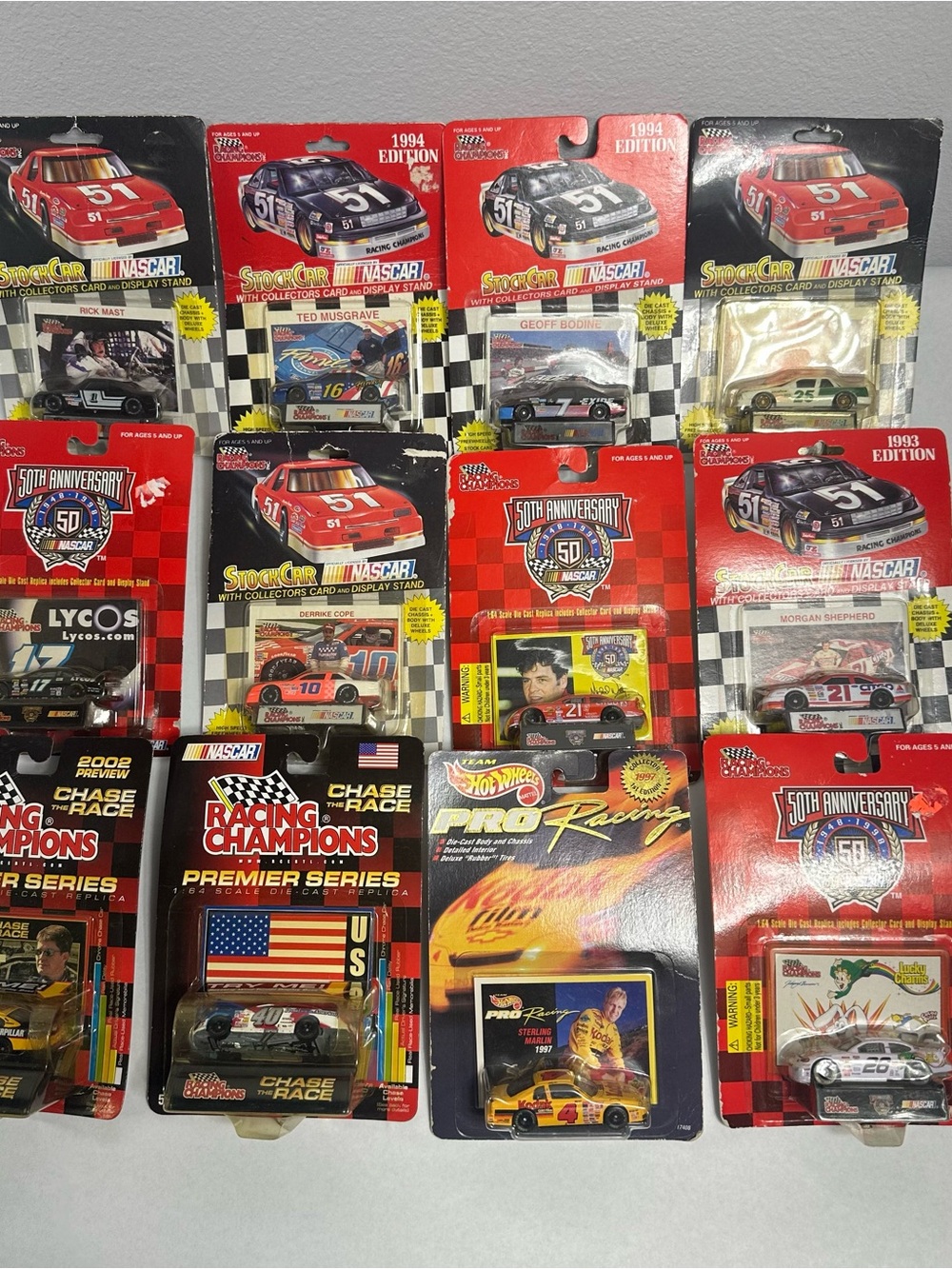 Racing Champion Nascar Vintage Collection Car Lot of 12